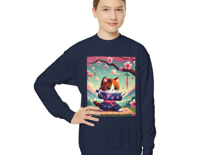 Samurai Kitten Youth Crewneck Sweatshirt