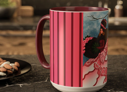 Winter Rose Empress Colorful Mugs (11oz, 15oz)
