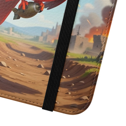 🐦✈️ The Cardinal Dive Bomber Flip Case – Bold Flight & Fearless Adventure