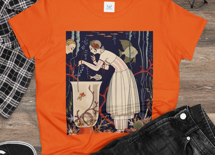 L'Etourdissant Petit Poisson (The Dazzling Little Fish) by George Barbier Women's Midweight Cotton Tee