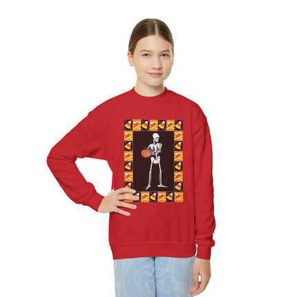 Candy Corn Skeleton Youth Crewneck Sweatshirt