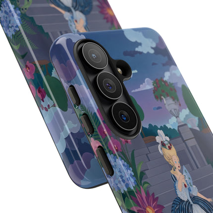 🦚🌸 The Peacock Garden Terrace Phone Case – Art Deco Floral Elegance