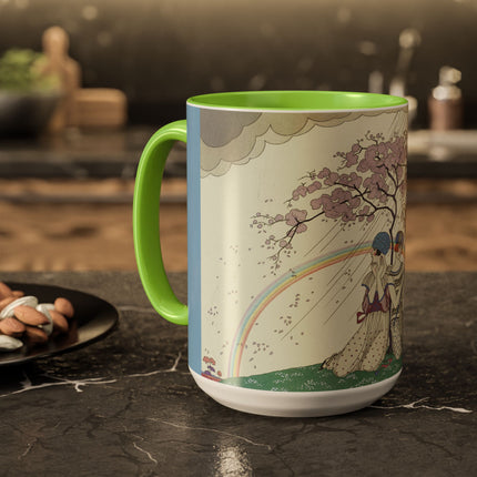 L’Arc-en-Ciel by George Barbier Colorful Mugs (11oz, 15oz)