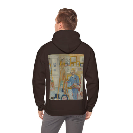 The Skeleton Painter by James Ensor Heavy Blend™ Hooded Sweatshirt