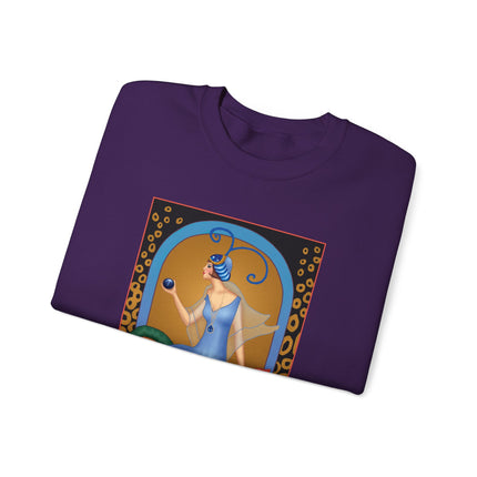 September & Sapphire (from the Gem Series) by Sofia Chiostri Heavy Blend™ Crewneck Sweatshirt