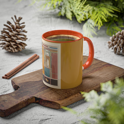 Pompeii Walls Pl.20 by Victor Steeger Colorful Mugs, 11oz