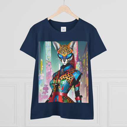 Cyber Cat Glamour Cotton Tee
