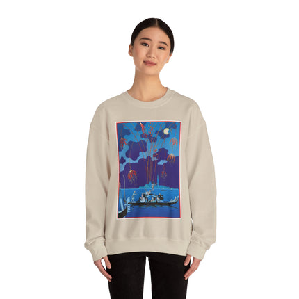 Fireworks in Venice by George Barbier Heavy Blend™ Crewneck Sweatshirt
