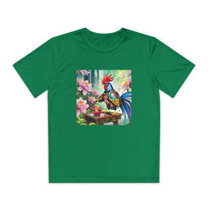 Cyberpunk Rooster Youth Competitor Tee