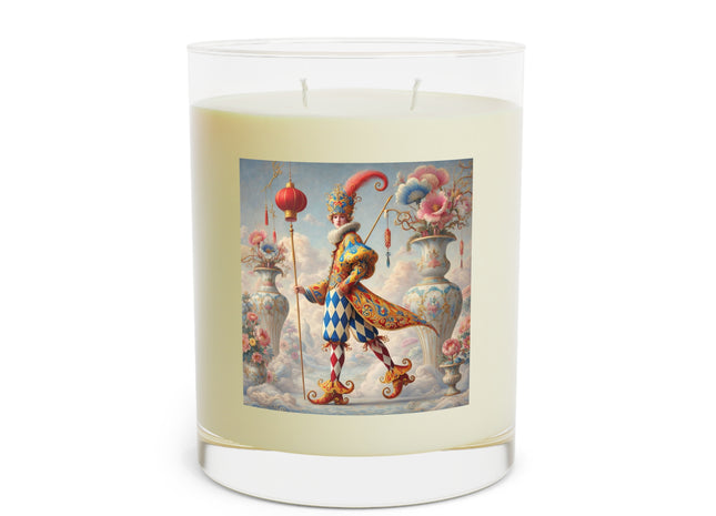 The Ornamental Jester Scented Candle - Full Glass, 11oz