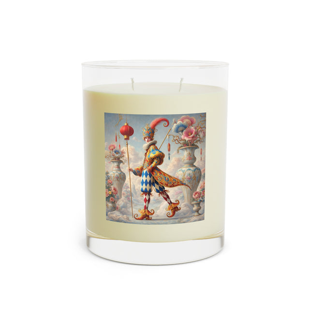 The Ornamental Jester Scented Candle - Full Glass, 11oz