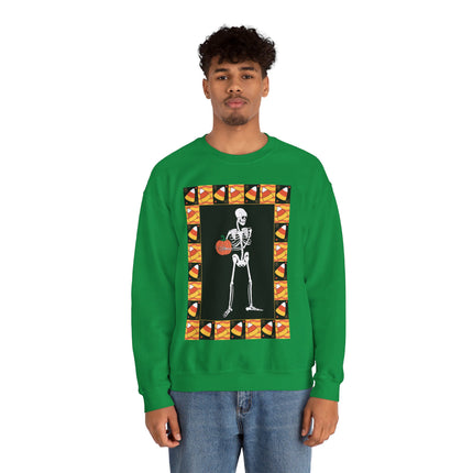 Candy Corn Skeleton Unisex Heavy Blend™ Crewneck Sweatshirt