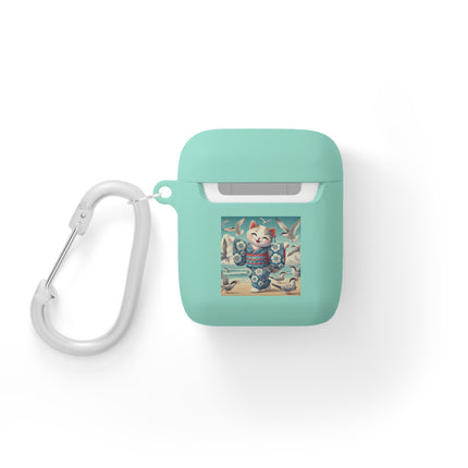 Geisha Kitten by the Seaside AirPods and AirPods Pro Case