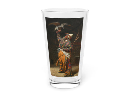 A Rich Kirghiz Huntsman with a Falcon by Vasily Vereshchagin Glass, 16oz
