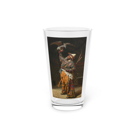 A Rich Kirghiz Huntsman with a Falcon by Vasily Vereshchagin Glass, 16oz