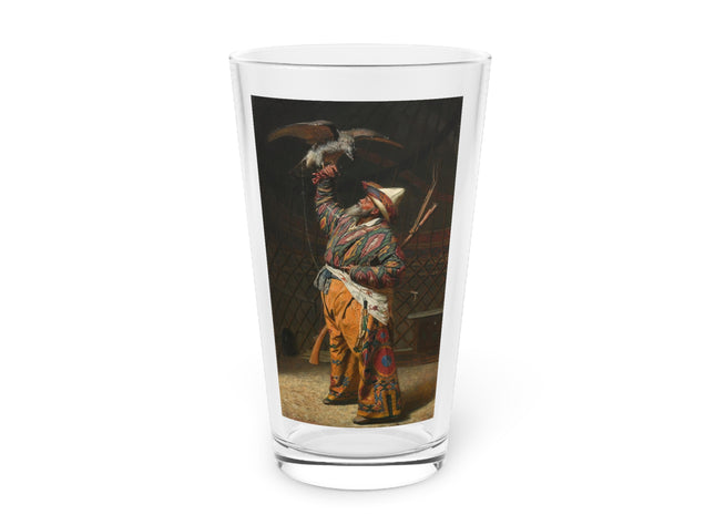 A Rich Kirghiz Huntsman with a Falcon by Vasily Vereshchagin Glass, 16oz