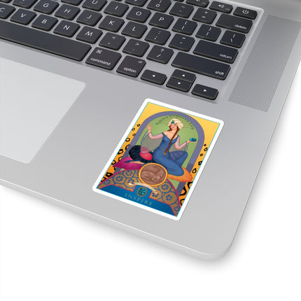 December & Tanzanite (from the Gem Series) by Sofia Chiostri Kiss-Cut Stickers (4 Sizes)