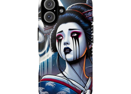 Geisha’s Black Ink Tears Phone Cases