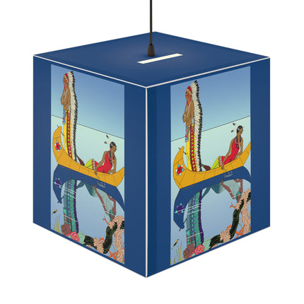 Le long du Missouri by George Barbier Light Cube Lamp