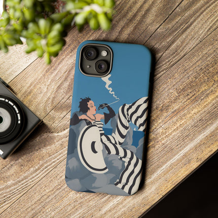 Art Deco Smoker Phone Case – Glamorous Lounging & Timeless Allure