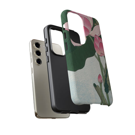 Blooming Lotus Flowers by Ohara Koson Phone Cases