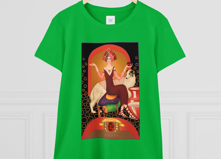 January & Garnet (from the Gem Series) by Sofia Chiostri Women's Midweight Cotton Tee