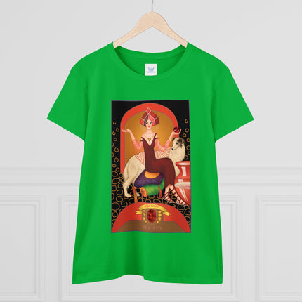 January & Garnet (from the Gem Series) by Sofia Chiostri Women's Midweight Cotton Tee