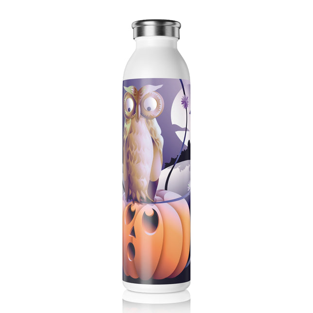 The Startled Pumpkin Slim Water Bottle