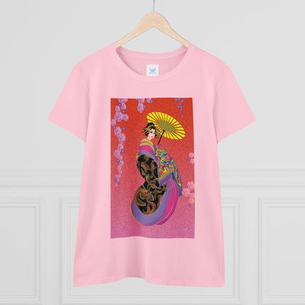 Enchanting Geisha Women's Midweight Cotton Tee
