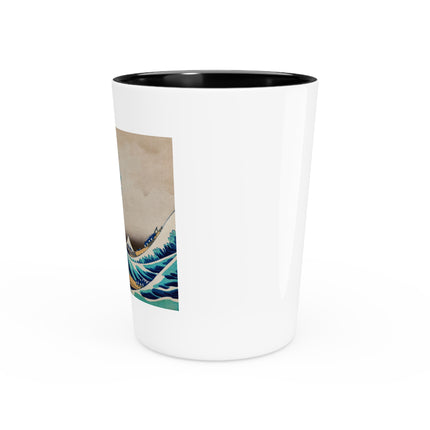 The Great Wave off Kanagawa by Katsushika Hokusai Ceramic Shot Glass