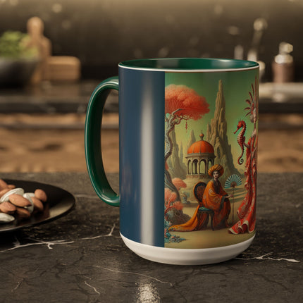The Seahorse Court Colorful Mugs (11oz, 15oz)