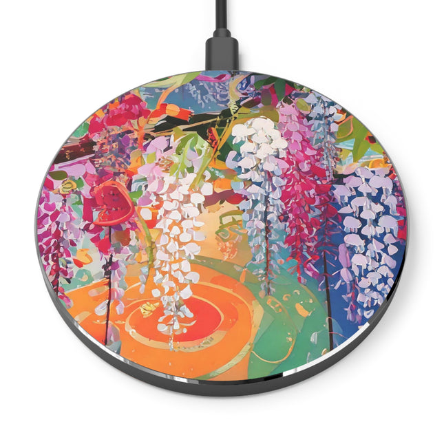 Golden Wisteria Elegance Wireless Charger