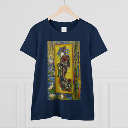 Courtesan (after Eisen) by Vincent van Gogh Women's Midweight Cotton Tee