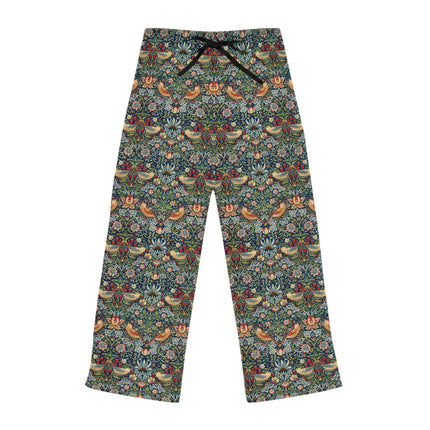 Strawberry Thief by William Morris Women's Pajama Pants (AOP)