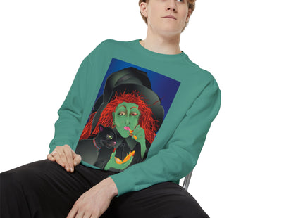 Mirror, Mirror A Witch's Touch Unisex Garment-Dyed Sweatshirt