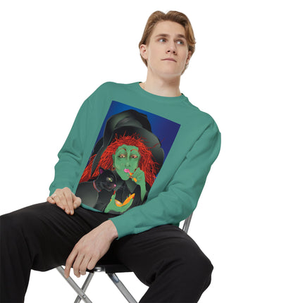 Mirror, Mirror A Witch's Touch Unisex Garment-Dyed Sweatshirt