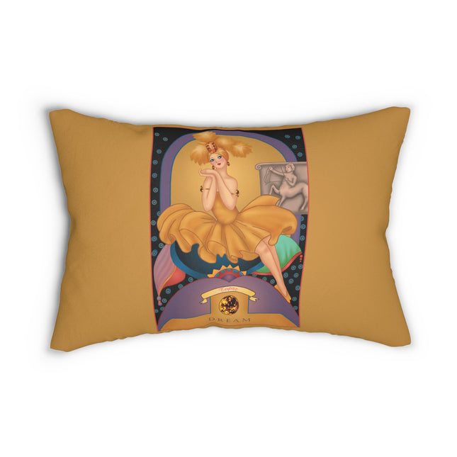 November & Topaz (from the Gem Series) by Sofia Chiostri Spun Polyester Lumbar Pillow