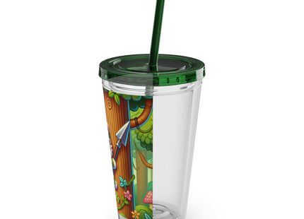Stealthy Stripes Sunsplash Tumbler with Straw, 16oz