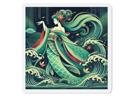 Mermaid Queen Rising from the Deep Die-Cut Magnets (5 Sizes)