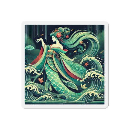 Mermaid Queen Rising from the Deep Die-Cut Magnets (5 Sizes)