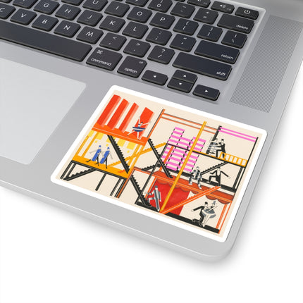 Maquettes de Théatre 4 by Alexandra Exter Kiss-Cut Stickers (4 Sizes)