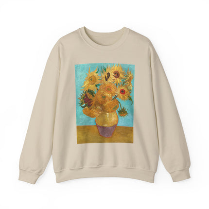 Vase with Twelve Sunflowers by Vincent Van Gogh Heavy Blend™ Crewneck Sweatshirt