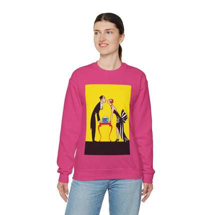 A Moment of Elegance: A Passionate Embrace Amidst Golden Splendor Heavy Blend™ Crewneck Sweatshirt