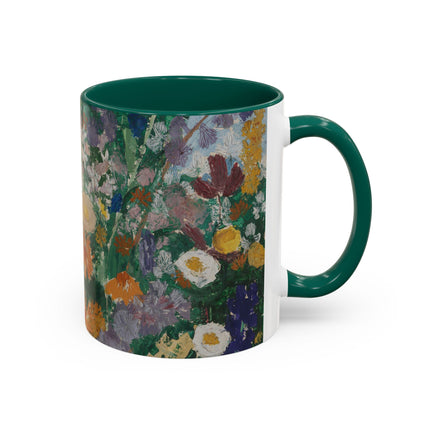 Flowers on the Mountain by August Babberger Colorful Mugs (11oz, 15oz)