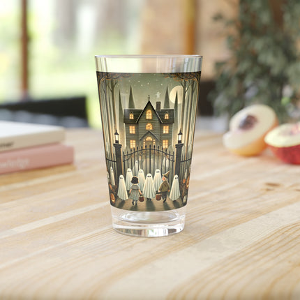 Ghostly Welcome – A Halloween Night Glass, 16oz