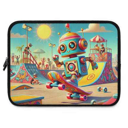 The Skate Park Robot Laptop Sleeve – Action, Energy & Retro Fun