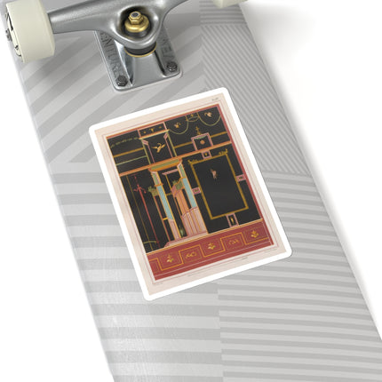 The most beautiful walls in Pompeii Pl.04 by Victor Steeger Kiss-Cut Stickers (4 Sizes)
