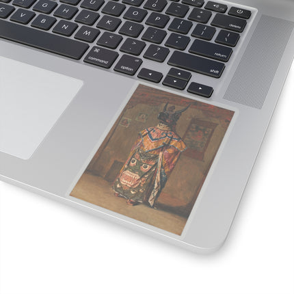 A Buddhist lama at a feast at Pemionchi Monastery by Vasily Vereshchagin Kiss-Cut Stickers (4 Sizes)