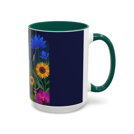 The Lady Of The Starlit Candles Colorful Mugs – Art Deco Theatrical Romance