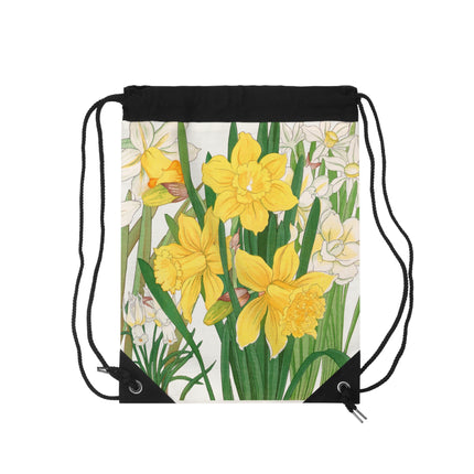 Daffodil by Tanigami Kônan Outdoor Drawstring Bag
